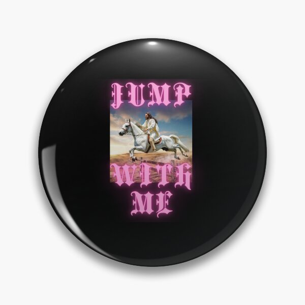 Item preview, JUMP with me say Jesus on horseback christian gothic crazy gifts designed and sold by thankful-loco.