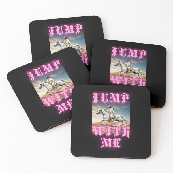 Item preview, JUMP with me say Jesus on horseback christian gothic crazy gifts designed and sold by thankful-loco.