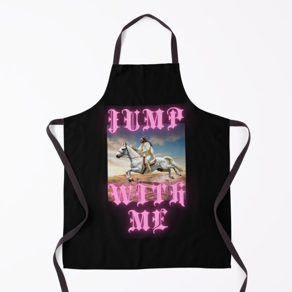 Item preview, JUMP with me say Jesus on horseback christian gothic crazy gifts designed and sold by thankful-loco.