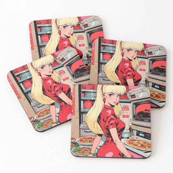 Item preview, Anime girl cooking pizza  designed and sold by Millionsxi.