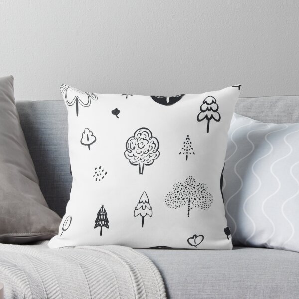 Item preview, Trees forest black and white designed and sold by nanarts.