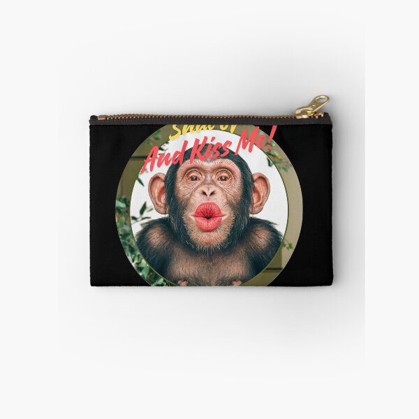 Item preview, Chimpanzee Shut Up and Kiss Me! designed and sold by kateds14.