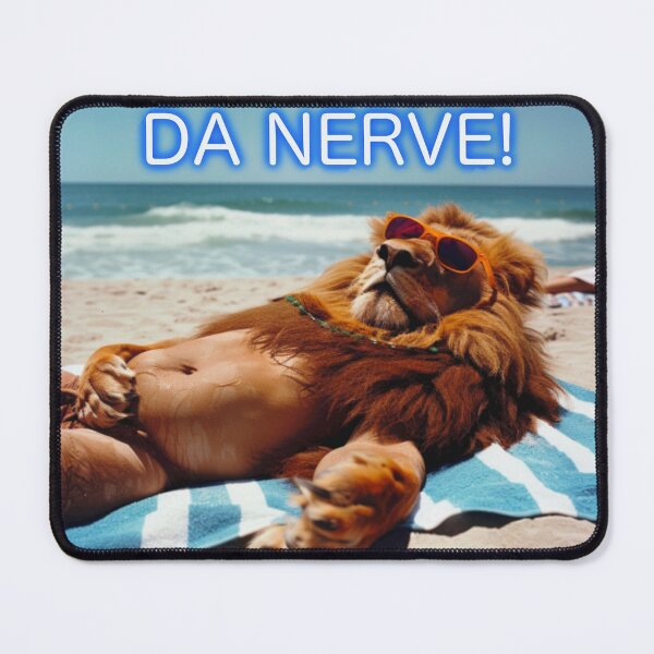 Item preview, Cowardly Lion at the Beach designed and sold by RoninWorkshop.