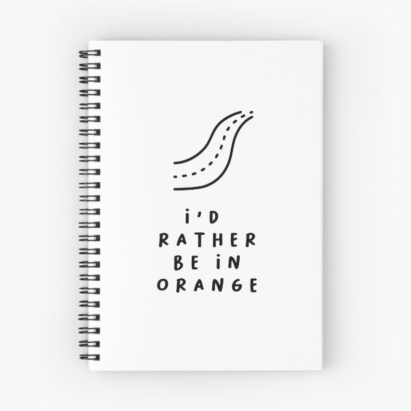 Item preview, I'd Rather be in Orange | Typography Design | Minimalist Aesthetic designed and sold by RM-Journey.