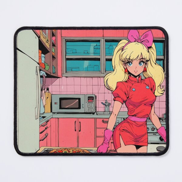 Item preview, Anime girl cooking pizza  designed and sold by Millionsxi.