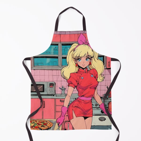 Item preview, Anime girl cooking pizza designed and sold by Millionsxi.