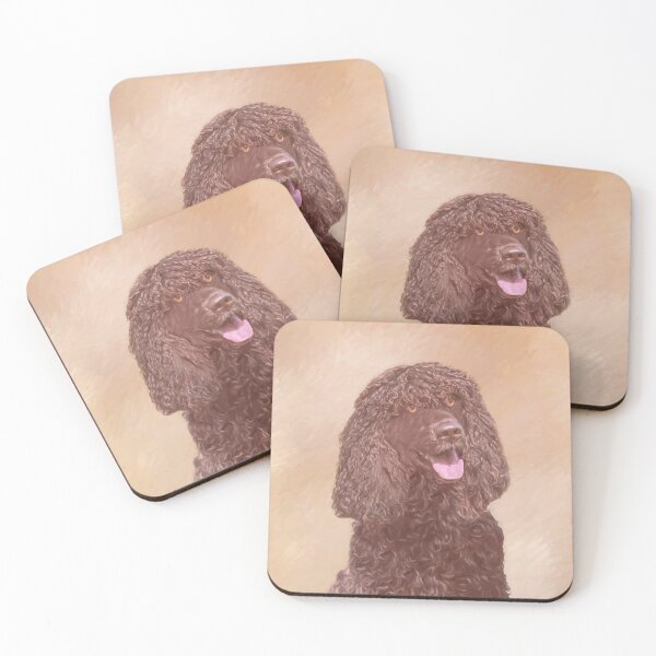 Item preview, Irish Water Spaniel Painting Original Dog Art designed and sold by alpendesigns.