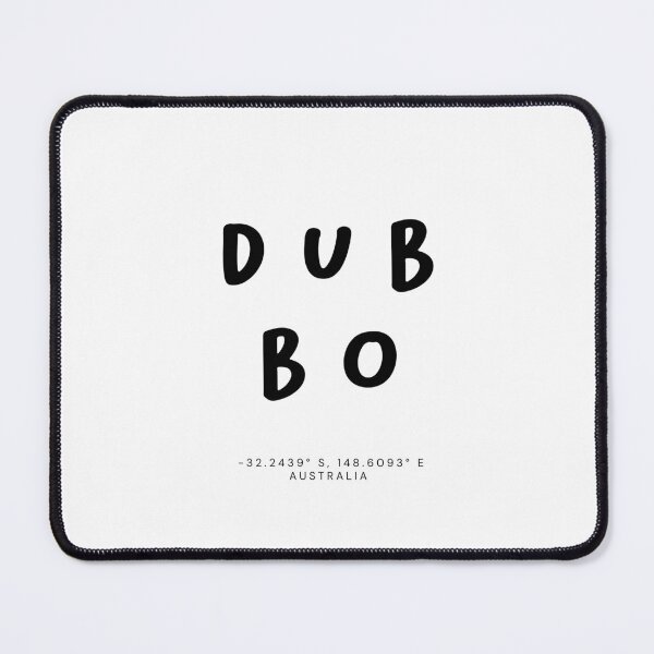 Item preview, Dubbo | Typography Design | Design Map Coordinates designed and sold by RM-Journey.