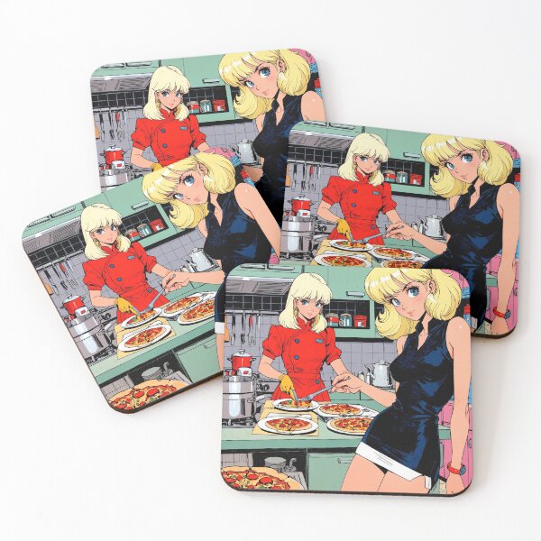 Item preview, Anime girs cooking pizza  designed and sold by Millionsxi.