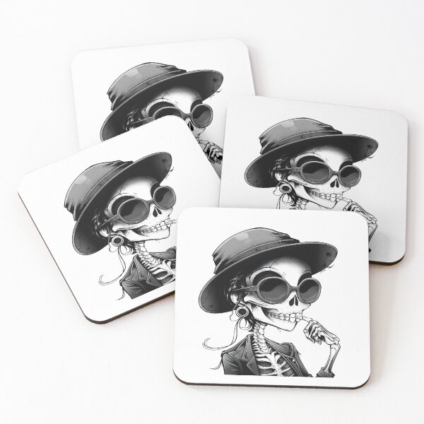 Item preview, Bad Skeleton Gangster Girl designed and sold by BetiOnDemand.