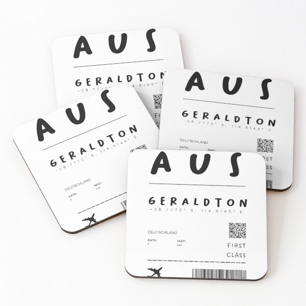 Item preview, Geraldton | Plane Ticket Design | Traveling | Tourists designed and sold by RM-Journey.