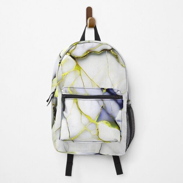 Item preview, Abstract Marble IMAGE PRINT ONLY (not real Marble) White Blue Yellow designed and sold by Beachy.