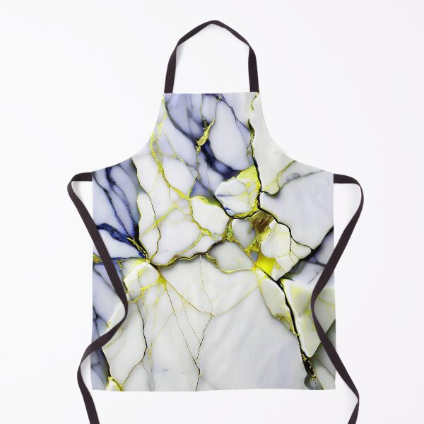 Item preview, Abstract Marble IMAGE PRINT ONLY (not real Marble) White Blue Yellow designed and sold by Beachy.