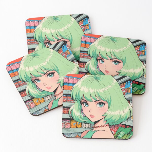 Item preview, Anime gir with green hair at the shop  designed and sold by Millionsxi.