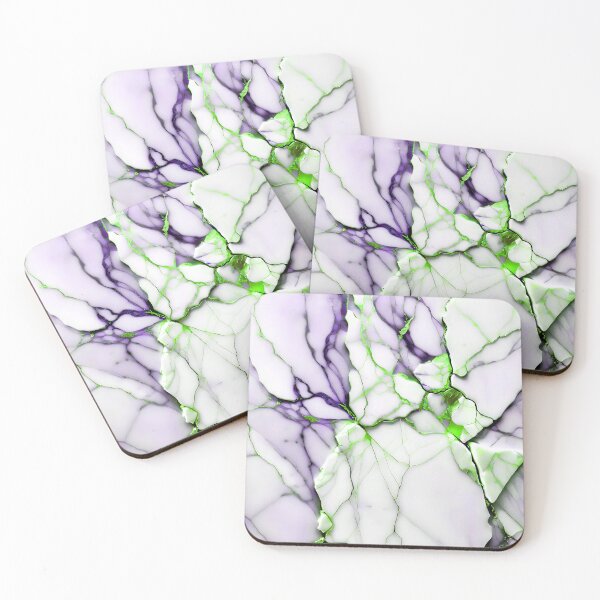 Item preview, Abstract Marble IMAGE PRINT ONLY (not real Marble) White Violet Lime designed and sold by Beachy.