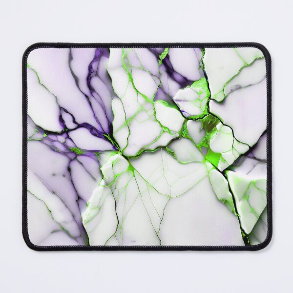 Item preview, Abstract Marble IMAGE PRINT ONLY (not real Marble) White Violet Lime designed and sold by Beachy.