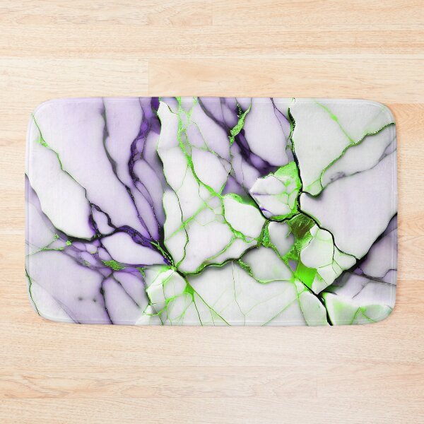 Item preview, Abstract Marble IMAGE PRINT ONLY (not real Marble) White Violet Lime designed and sold by Beachy.