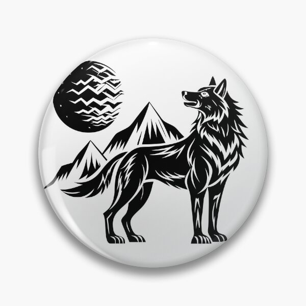 Item preview, Cool Alpha Wolf Sticker designed and sold by DIUMERI.
