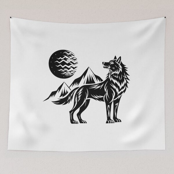 Item preview, Cool Alpha Wolf Sticker designed and sold by DIUMERI.