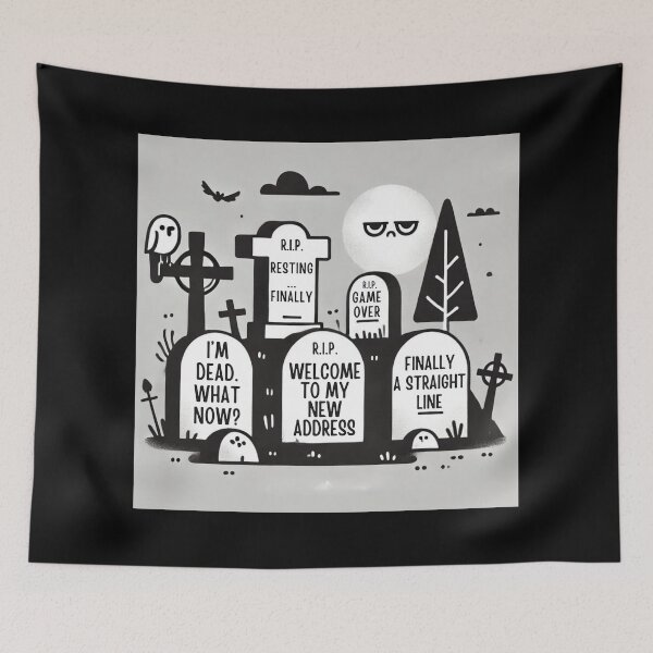Item preview, Funny Headstones designed and sold by Blink Art Studio.