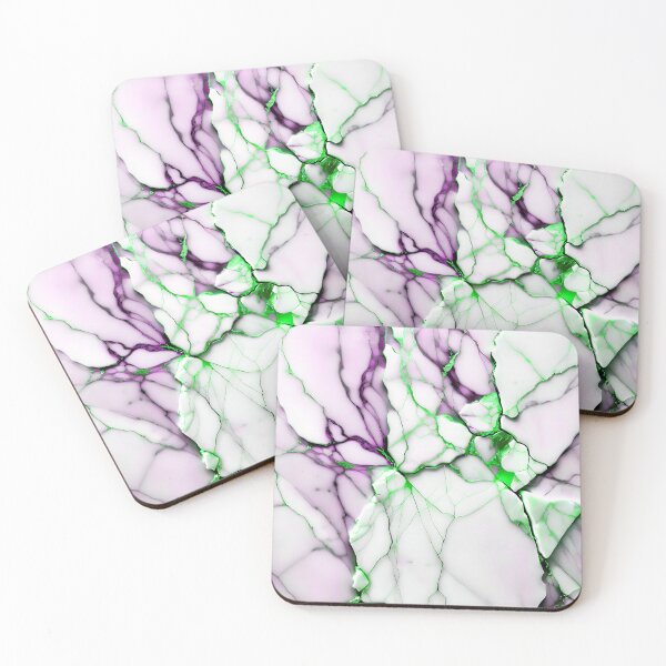 Item preview, Abstract Marble IMAGE PRINT ONLY (not real Marble) White Lilac Green designed and sold by Beachy.