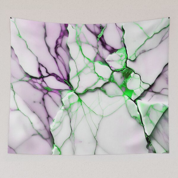 Item preview, Abstract Marble IMAGE PRINT ONLY (not real Marble) White Lilac Green designed and sold by Beachy.