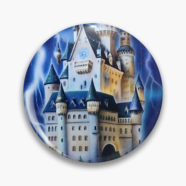 Artikelvorschau, Stürmisches Schloss im Airbrush-Stil entworfen und verkauft von bearslover.