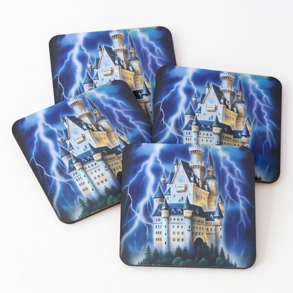 Item preview, Stormy Castle Airbrush Style designed and sold by bearslover.