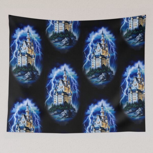 Item preview, Stormy Castle Airbrush Style designed and sold by bearslover.