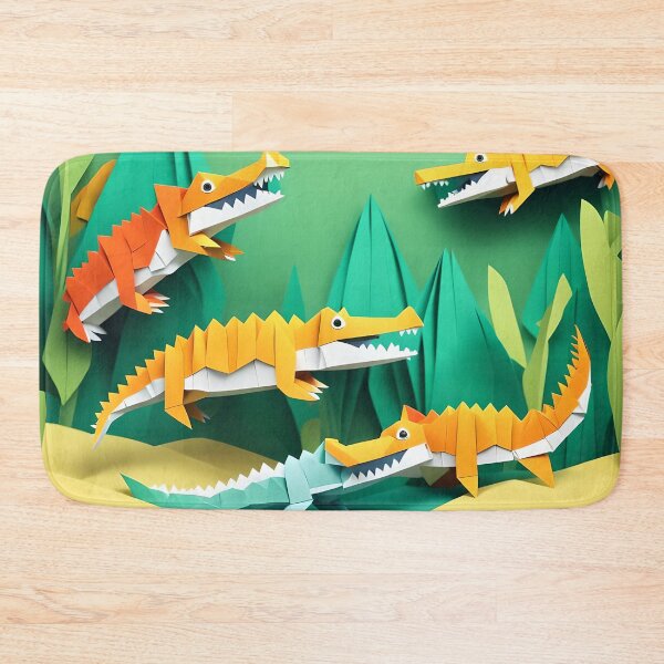 Item preview, Origami Art - River Playtime: A Cute Crocodile Family Adventure designed and sold by ArtfulFolds.