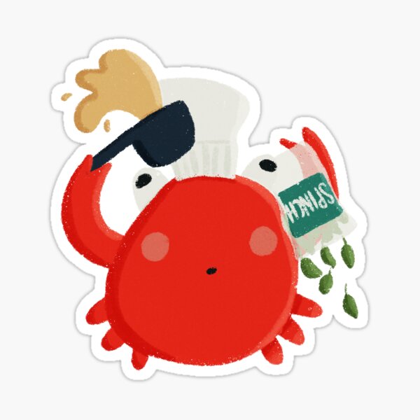 Item preview, Crabby Chef designed and sold by RubyGoesBananasShop.