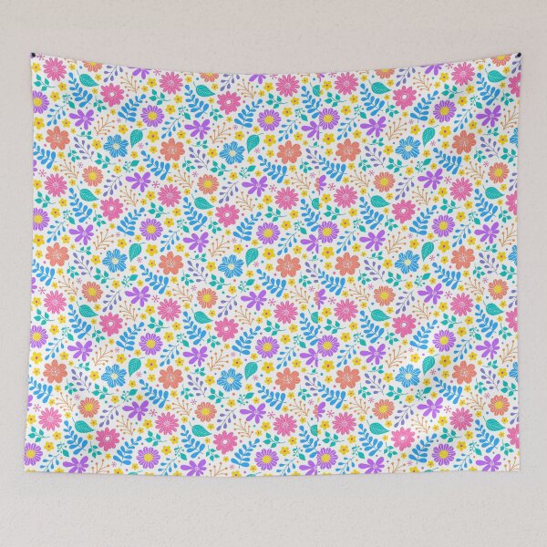 Item preview, Rainbow Blooms ,Vibrant Floral Pattern designed and sold by Tycoonn.