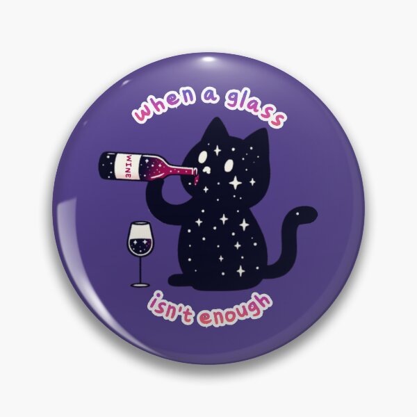 Item preview, Cute Wine Galaxy Cat  designed and sold by DolceLunaFinds.