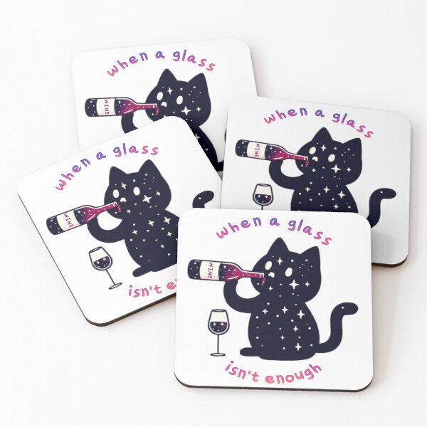 Item preview, Cute Wine Galaxy Cat  designed and sold by DolceLunaFinds.