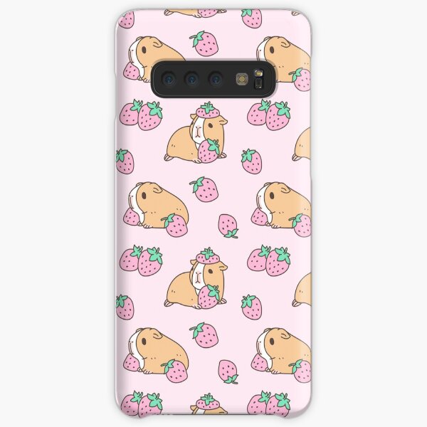 Pink Guinea Pig and Strawberry Pattern Samsung Galaxy Snap Case