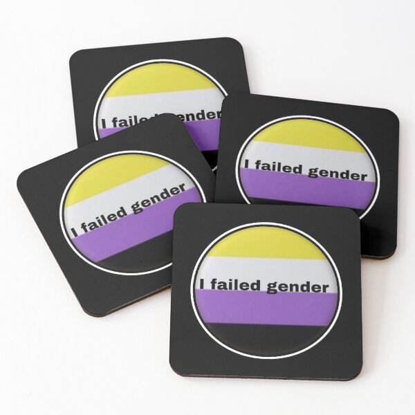 Item preview, I failed gender - non binary transgender by Red Sirio  designed and sold by Red Siri0 Art.
