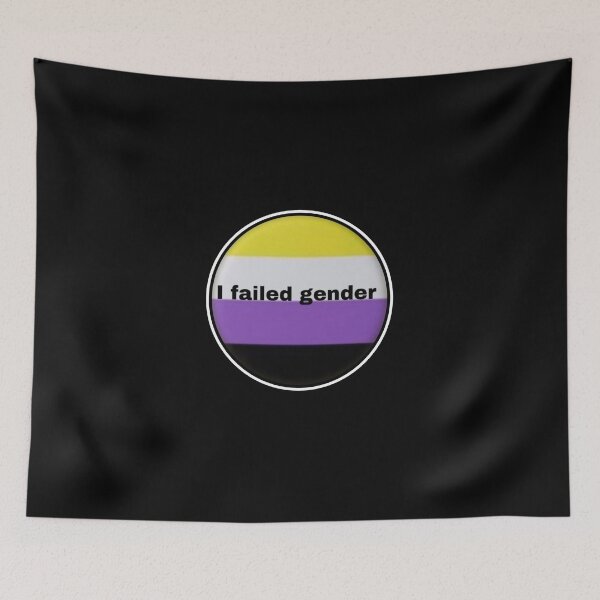 Item preview, I failed gender - non binary transgender by Red Sirio  designed and sold by Red Siri0 Art.