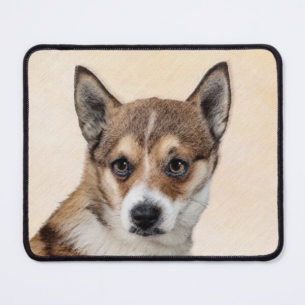 Item preview, Norwegian Lundehund Painting Original Dog Art designed and sold by alpendesigns.