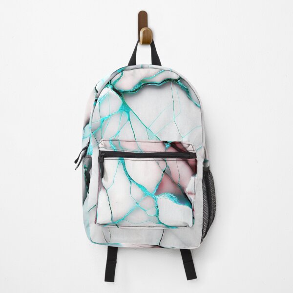 Item preview, Abstract Marble IMAGE PRINT ONLY (not real Marble) White Pink Cyan designed and sold by Beachy.