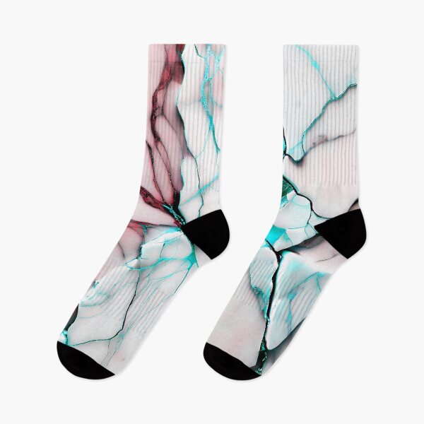 Item preview, Abstract Marble IMAGE PRINT ONLY (not real Marble) White Pink Cyan designed and sold by Beachy.