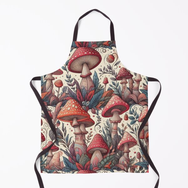 Item preview, Spore Splendor | Whimsical Mushroom and Forest Pattern Art designed and sold by litchick1977.
