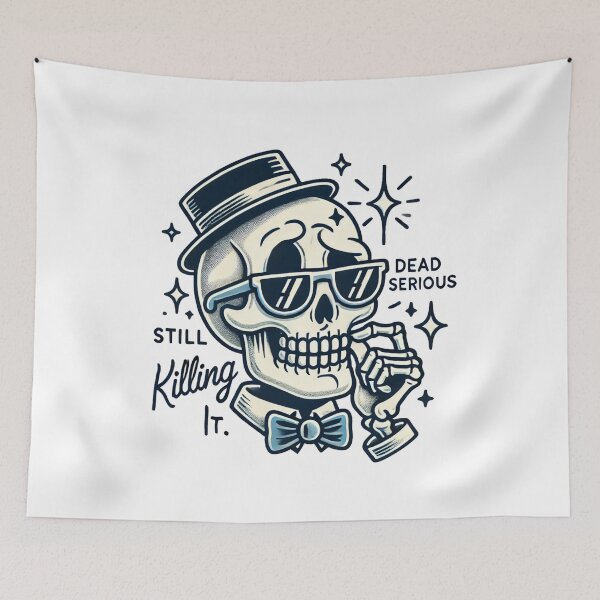 Item preview, Still Killing It - Funny Skull designed and sold by Blink Art Studio.