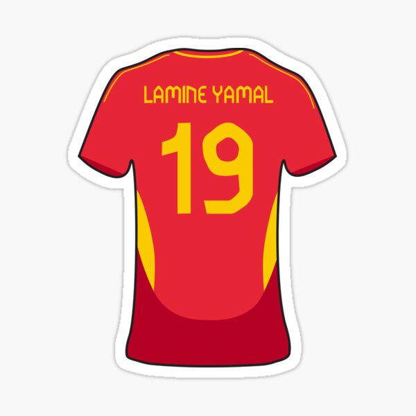 "Lamine Yamal Jersey" Sticker for Sale by cbaunoch | Redbubble