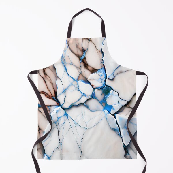 Item preview, Abstract Marble IMAGE PRINT ONLY (not real Marble) White Brown Blue designed and sold by Beachy.