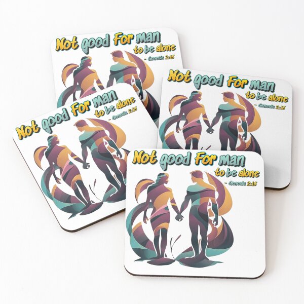 Item preview, Not Good for Man to be Alone, Genesis 2:18 designed and sold by Faithloveshop.