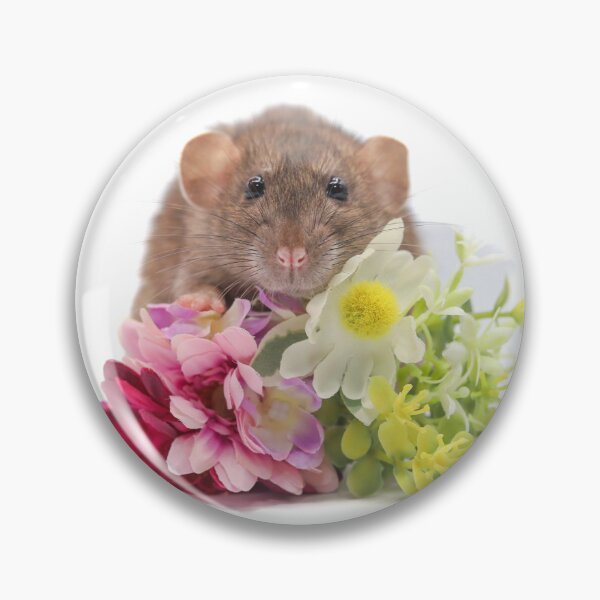 Item preview, Floral dumbo rat designed and sold by tinypawsart.