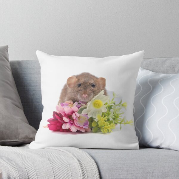 Item preview, Floral dumbo rat designed and sold by tinypawsart.
