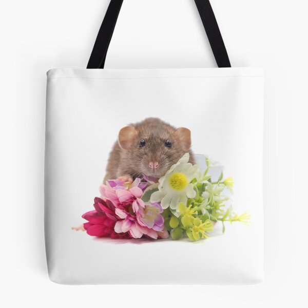 Item preview, Floral dumbo rat designed and sold by tinypawsart.