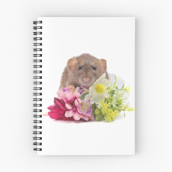 Item preview, Floral dumbo rat designed and sold by tinypawsart.