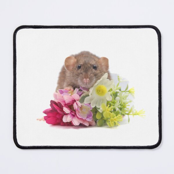 Item preview, Floral dumbo rat designed and sold by tinypawsart.